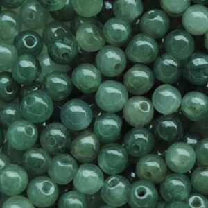 oily green emerald bead high quality round jade bead