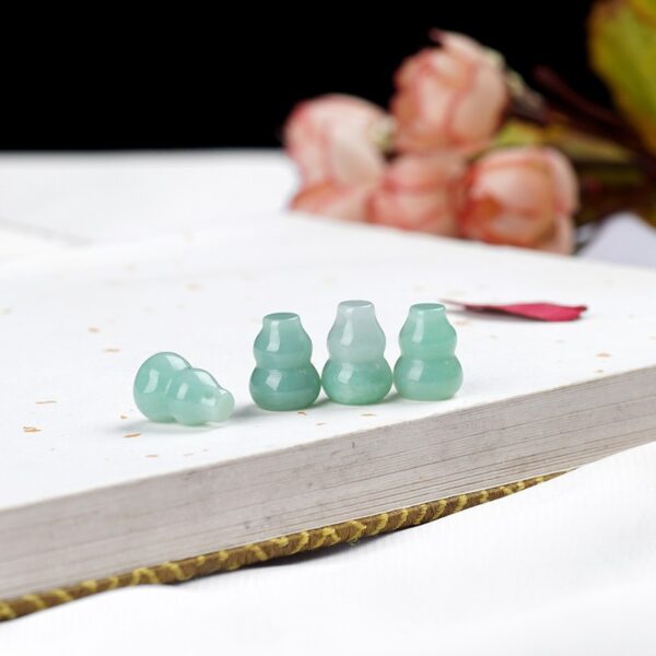 natural jadeite gourd bead high quality small Burmese jade pendant