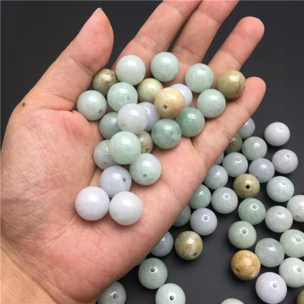 nice round jadeite bead high quality natural colorful jade bead