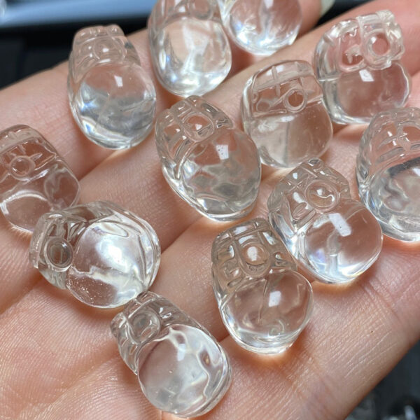 nice pixiu shape Rock Crystal bead