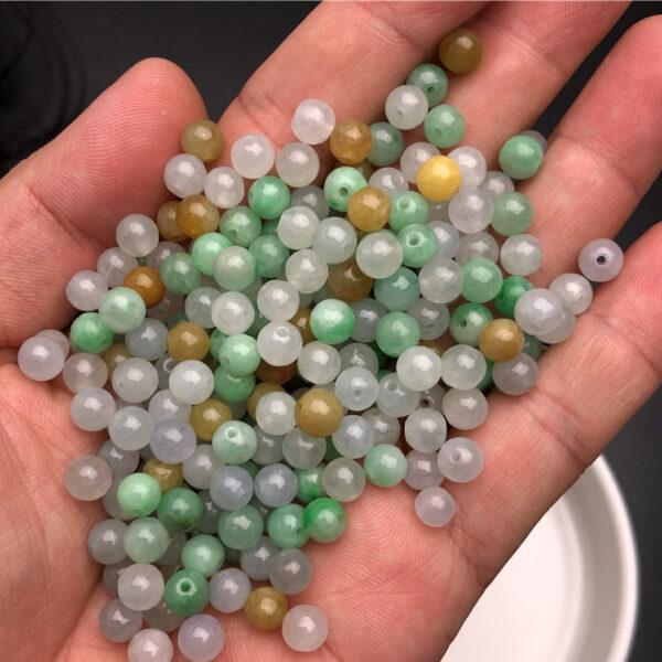 round bead, colorful pendant, round jade bead, jade bead, jadeite bead, colorful jade bead, small bead