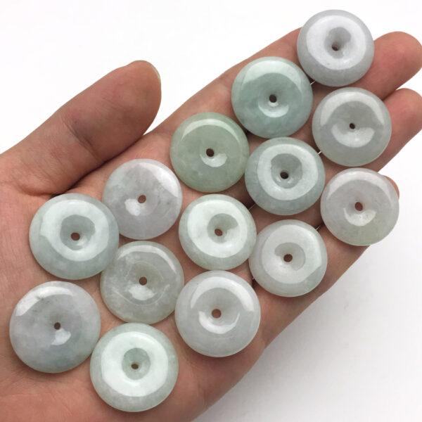 rondelle beads, jade bead, jadeite bead, white bead, green bead