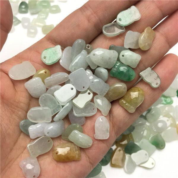 20 beads, little feet beads, jade bead, jadeite bead, colorful bead, jade charm