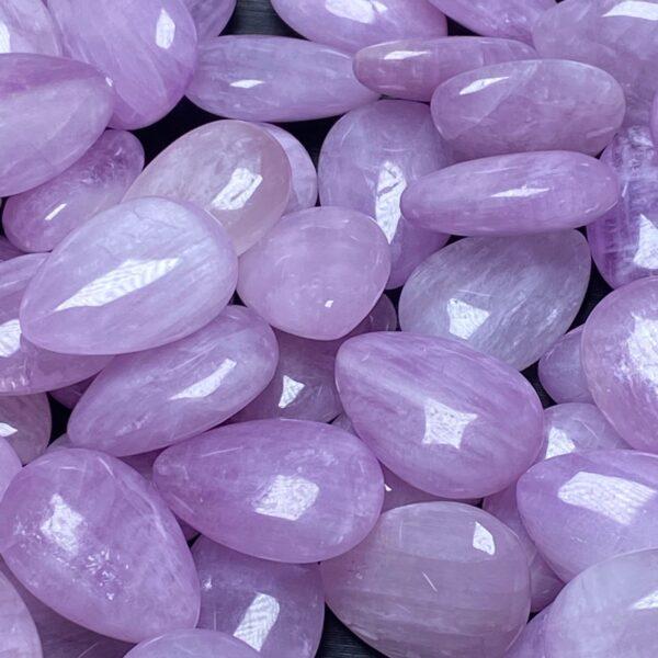 1 pc / 2 pcs droplet shape natural kunzite bead, droplet charm