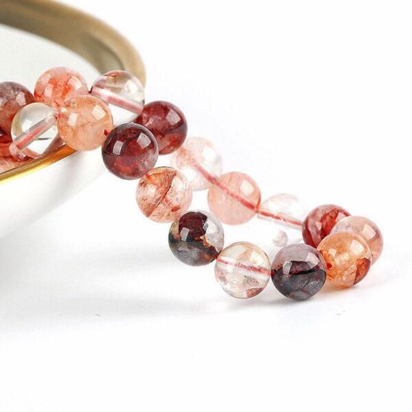 6mm - 12mm whole string round shape 5A natural red hematoid quartz bead