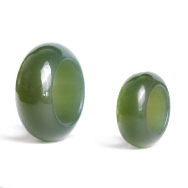 simple ring shape genuine natural nephrite jade jump ring